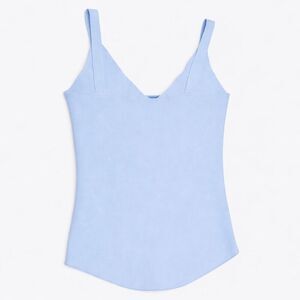 Raffi Sweater Camisole Knit Blue Minimalist Luxe Women S